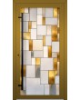 LIM SG2 -  Custom Stained Glass external aluminium hinged door