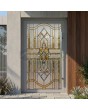 LIM SG4 - Stained Glass external aluminium hinged door