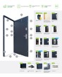 Fargo 42 double - french house stainless steel front door
