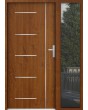 custom configuration - STA steel door with right sidelight / glass panel (view from the outside)