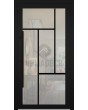 LIM MN1 - fully glazed aluminium entry door with muntins (glazing bars)