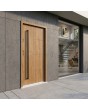 Turners oak weather-resistant steel front door