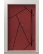 PIVOT V37 - stylish aluminium pivot front door with stripes