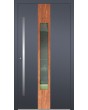 LIM V08 - aluminium front door with wooden decor