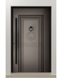 PIVOT V13 - aluminum pivot front door with stripes