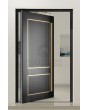 PIVOT V15 - aluminum pivot front door with applied and milled elements