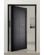 PIVOT V20 -  aluminum pivot door with geometric composition 