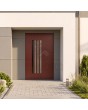 PIVOT V21 - aluminum pivot door with vertical glazings