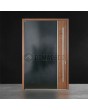 LIM V22 - aluminium front door with wooden decor