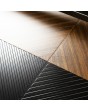 PIVOT V23 - Modern Pivot Front Door with Milled Grooves and Accents