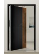 PIVOT V23 - Modern Pivot Front Door with Milled Grooves and Accents