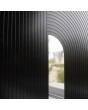 PIVOT V25 - Modern Pivot Door with Geometric Milling and Glass