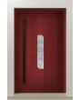 PIVOT V25 - Modern Pivot Door with Geometric Milling and Glass