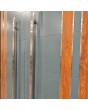 LIM v28 double - double aluminium entrance door with wooden decor