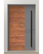 LIM V36 - aluminium front door with wooden decor