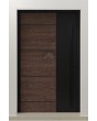 LIM V36 - aluminium front door with wooden decor