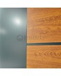 PIVOT V36 - aluminium pivot front door with wooden decor