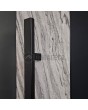 LIM V41 - aluminium front door covered with white rock stone texture