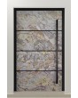 PIVOT V46 - aluminium door pivot with with sand rock stone