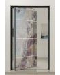 PIVOT V46 - aluminium door pivot with with sand rock stone