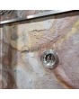 LIM V46 double - aluminium double front door with sand rock stone