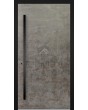 LIM V56 - aluminium front door covered with sintered quartz