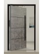 PIVOT V56 - aluminium pivot door covered with sintered quartz