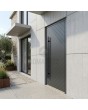 Anthracite prehung aluminium exterior door 