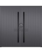 LIM v60 double - aluminium double door with vertical stripes