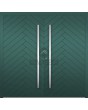 LIM v61 double - aluminium double door with herringbone stripes