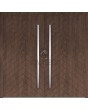 LIM v61 double - aluminium double door with herringbone stripes
