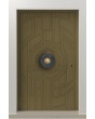 LIM V65 - aluminium entrance door with milled pattern
