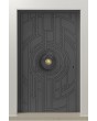 LIM V65 - aluminium entrance door with milled pattern