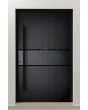 PIVOT V67 - pivot door with milled geometric patterns