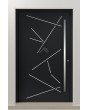 PIVOT Vario-inox - entrance aluminium pivot front door with stripes