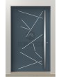 LIM Vario-inox - entrance aluminium front door with stripes