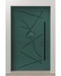 LIM Vario-inox - entrance aluminium front door with stripes