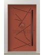 LIM Vario-inox - entrance aluminium front door with stripes