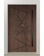 LIM Vario-inox - entrance aluminium front door with stripes