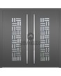 LIM VFL2 double - aluminium double front door decorative glass