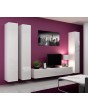 Seattle 7 - White contemporary entertainment center