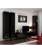 Seattle 8 -  gloss black living room wall unit