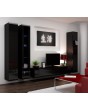 Seattle 2 - black living room entertainment center