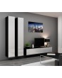 Seattle 15 - black & white modern entertainment center