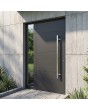 Anthracite modern aluminium front door