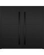 LIM W313 double - modern double aluminium door wirh ribs