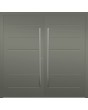 LIM W313 double - modern double aluminium door wirh ribs