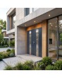 LIM W322 double - aluminium anti-burglary double door with glass