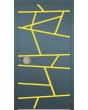 LIM W360 - modern aluminium front door with stripes