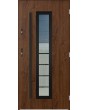 Sta Hevelius noir - steel modern entry door with glass